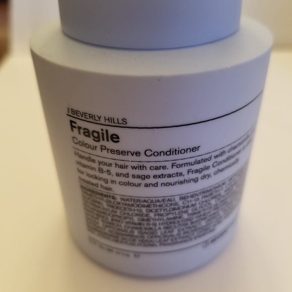 J Beverly Hills Fragile Color Protection Shampoo Conditioner Duo Set 3 oz Travel - Picture 4 of 4